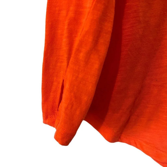 Old Navy Active Girls Hooded Pullover Size XS Bright Orange Thin Lightweight Top - Picture 3 of 4